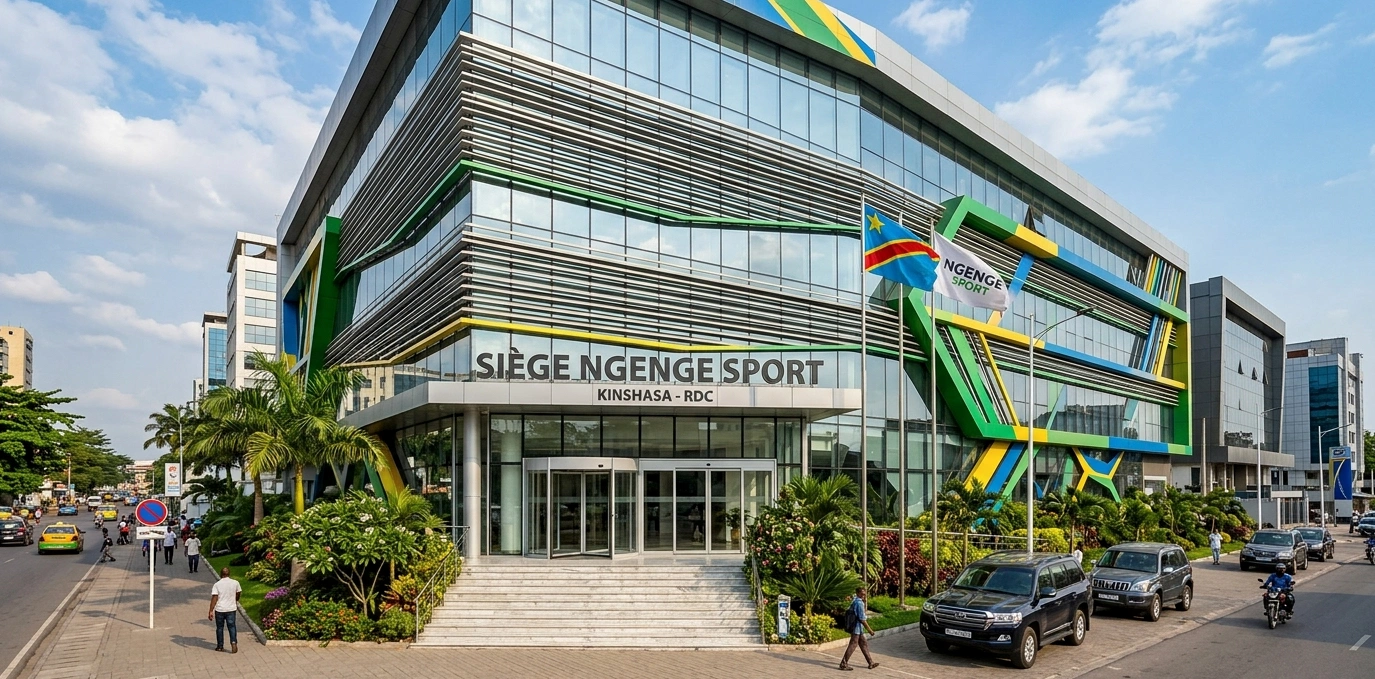 Siège social NgeNge Sport à Kinshasa, Commune de la Gombe, Boulevard du 30 Juin